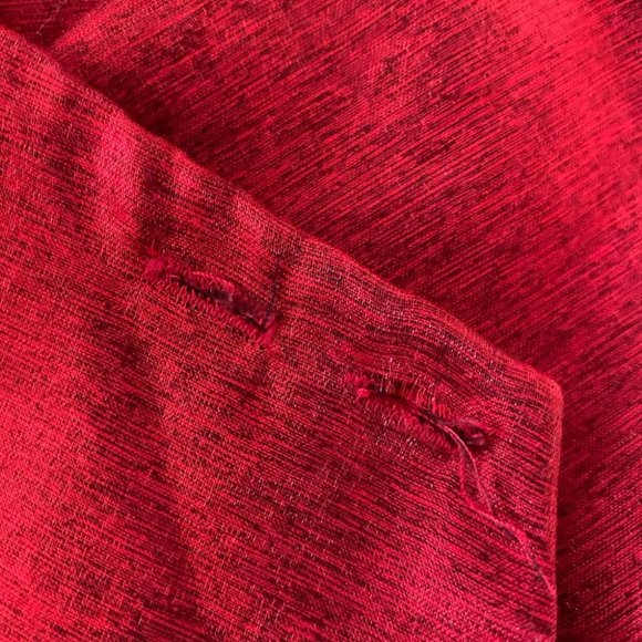 Lucca Couture Holiday Metallic Red Festive Party Mini Dress - Picture 12 of 12